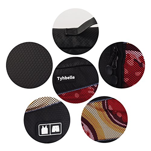 Tyhbelle Kleidertasche Packing Cubes Packwürfel im 7-teiligen Sparset Ultra-leichte Gepäckverstauer Ideal für Reise, Seesäcke, Handgepäck und Rucksäcke (7-teiliges Set, Schwarz) - 6